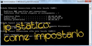 IMPOSTARE IP STATICO