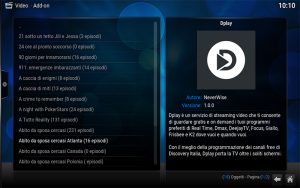 Dplay Kodi errore connessione internet